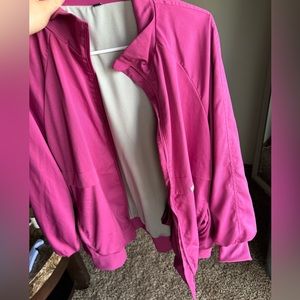 Rose pink women’s scrub jacket